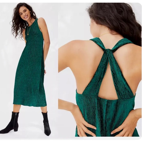 Anthropology Maeve Velvet Midi Dress - Picture 1 of 5